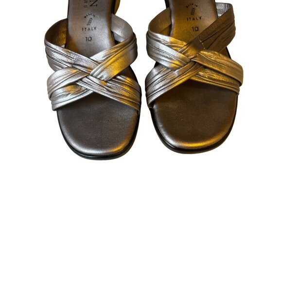 Italian Shoemakers Size 10 Finer Open Toe Sandals From Italy - Picture 3 of 12